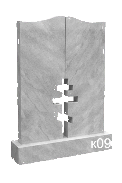 памятник мраморный с крестом 009