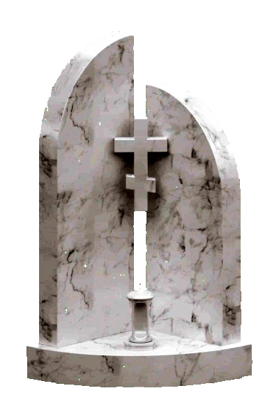 памятник мраморный с крестом 014